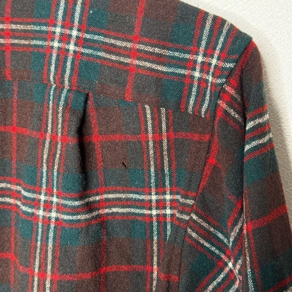 Pendleton Vintage Plaid Wool Button Down Long Sle… - image 7